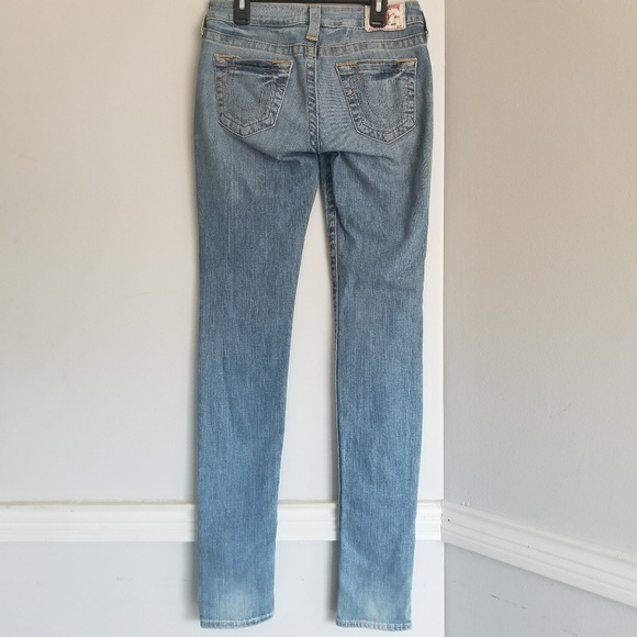TRUE RELIGION stella skinny Jeans light denim 26 - Picture 3 of 8